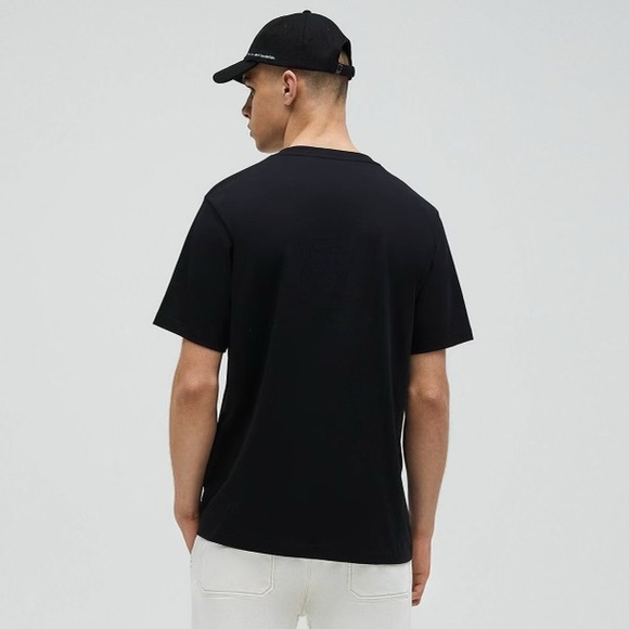 NWT. Pull&Bear Black T-Shirt with Ferris Wheel Illustration. Size S. - Picture 5 of 6